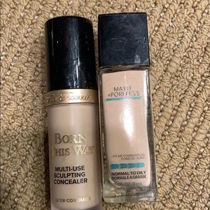 Foundation and concealer